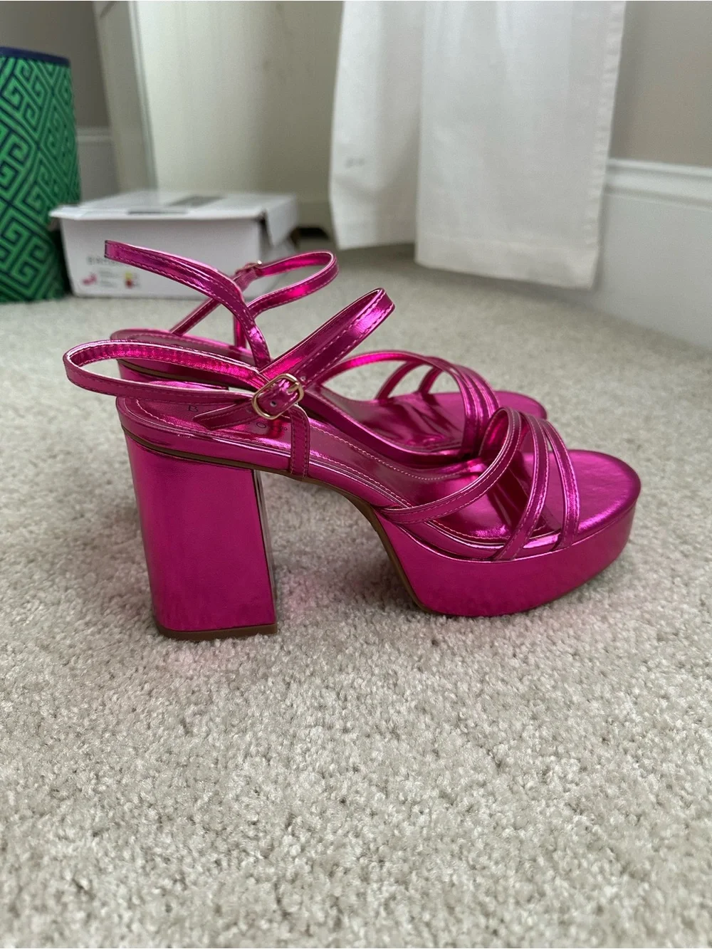 BAMBOO Strikeout-17 Casual Heel - Fuchsia
